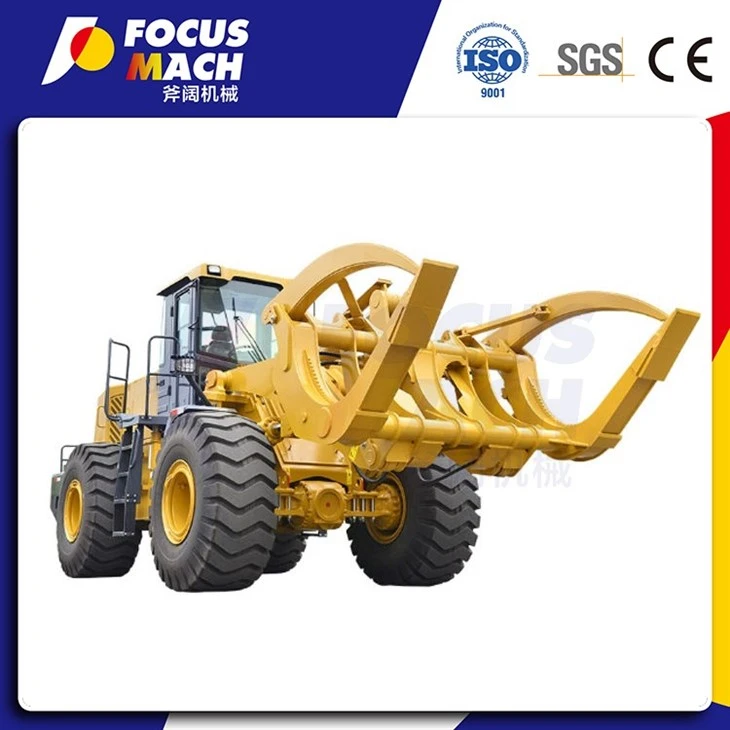 15t 20t 23t Front End Wheel Loader With Log Grapple / Timber Grapple high quality