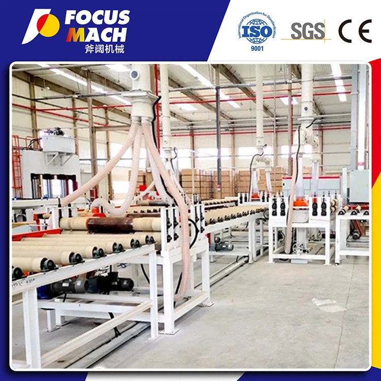 Serra de tall de cinta transportadora de rodets de fusta contraxapada